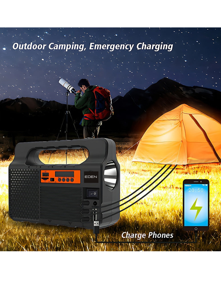 NEO EDEN TECH Solar LED Camping Spotlight Power System
