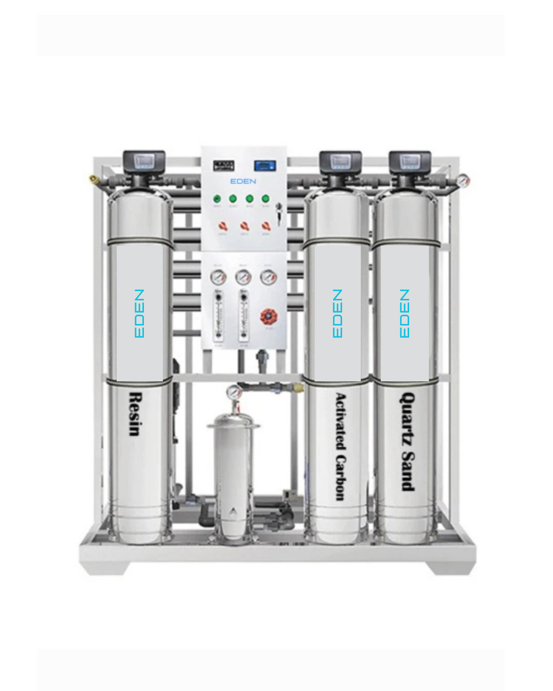 NEO EDEN TECH Industrial Equipment Waste Recycling Machine with Water Filter Reverse Osmosis System Featuring Pump PLC Engine 1 Year Warranty