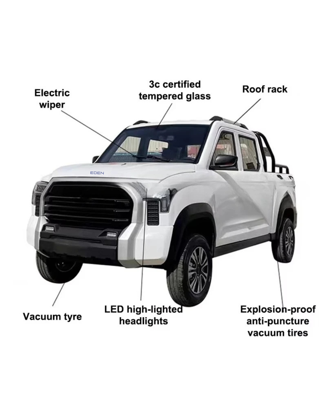 NEO EDEN Motors New Energy Double Row Cargo Electric 2000W  Four-wheeled Electric Vehicle