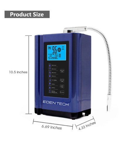 NEO EDEN TECH Alkaline Water Ionizer hydrogen generator Machine Purifier,Produces pH 3.5-10.5 Alkaline Acid water Water Filter system for Home
