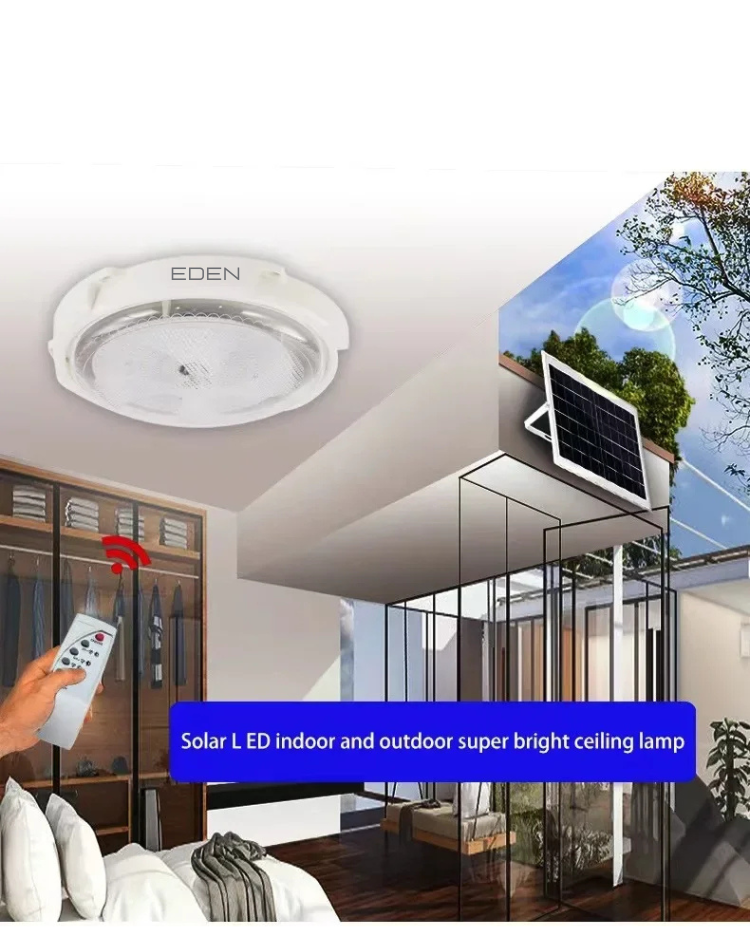 NEO EDEN TECH Solar lights Indoor Home Top Ceiling House Outdoor Garden pandent light Panel Lamp Fixture For Corridor Garden Living Room