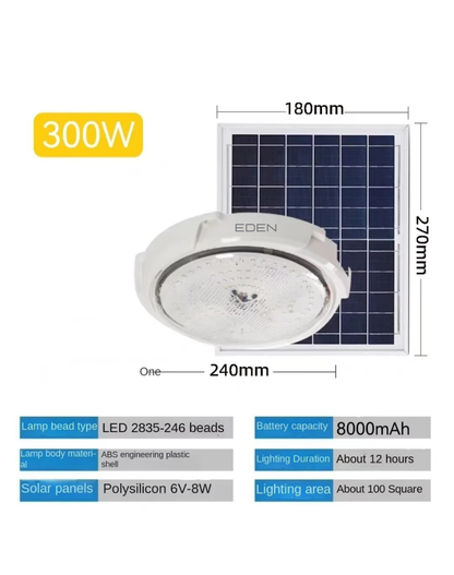 NEO EDEN TECH Solar lights Indoor Home Top Ceiling House Outdoor Garden pandent light Panel Lamp Fixture For Corridor Garden Living Room