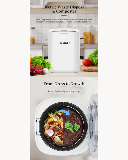 NEO EDEN TECH Kitchen Garbage Disposal Household Composter Electric Waste Food Recycling Machine Composting for Home