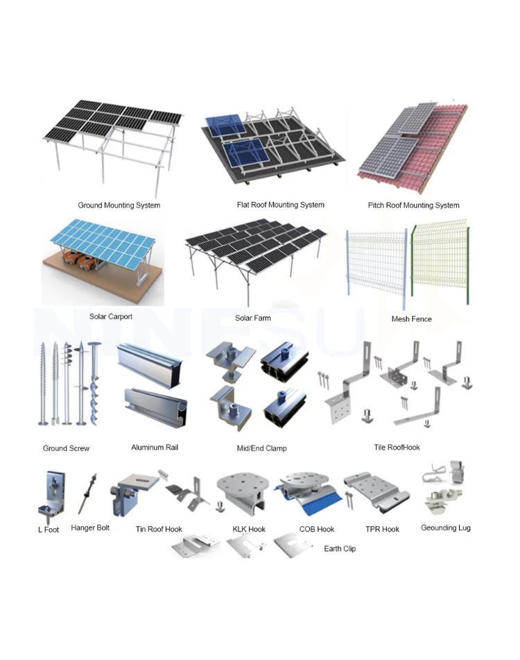 NEO EDEN TECH 2025 Solar Panels Complete Kit Home 16000W Hybrid Solar Energy Storage System Set with Deye 8Kw 10Kw 12Kw 16Kw Battery 48V