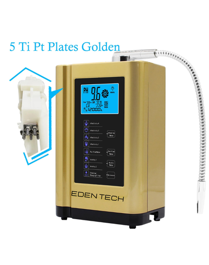 NEO EDEN TECH Alkaline Water Ionizer hydrogen generator Machine Purifier,Produces pH 3.5-10.5 Alkaline Acid water Water Filter system for Home