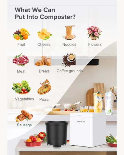 NEO EDEN TECH Electric Compost Machine Household Organic Fertilizer Compost Machine Food Waste Recycling Silent Food Waste Disposer