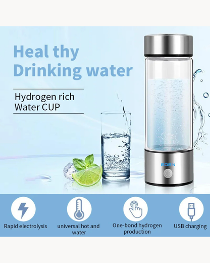 NEO EDEN TECH Hydrogen-Rich Water Cup Portable Electric Hydrogen Rich Water Generator Bottle Titanium Quality Filter Healthcare Water Cup USB
