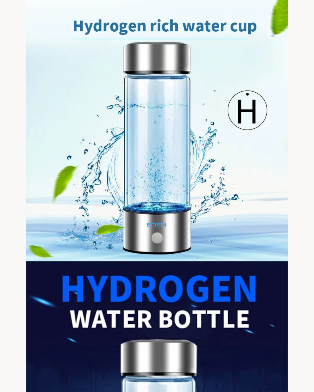 NEO EDEN TECH Hydrogen-Rich Water Cup Portable Electric Hydrogen Rich Water Generator Bottle Titanium Quality Filter Healthcare Water Cup USB