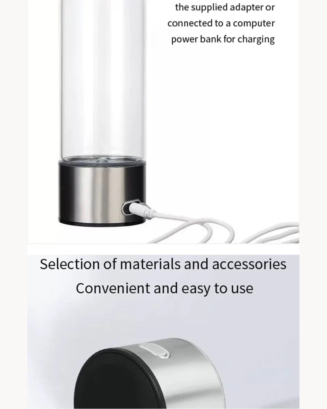 NEO EDEN TECH Hydrogen-Rich Water Cup Portable Electric Hydrogen Rich Water Generator Bottle Titanium Quality Filter Healthcare Water Cup USB