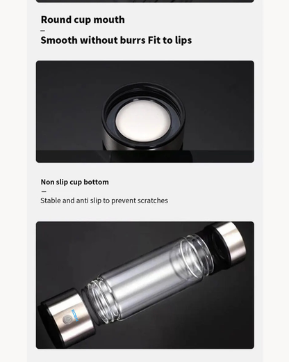 NEO EDEN TECH Hydrogen-Rich Water Cup Portable Electric Hydrogen Rich Water Generator Bottle Titanium Quality Filter Healthcare Water Cup USB