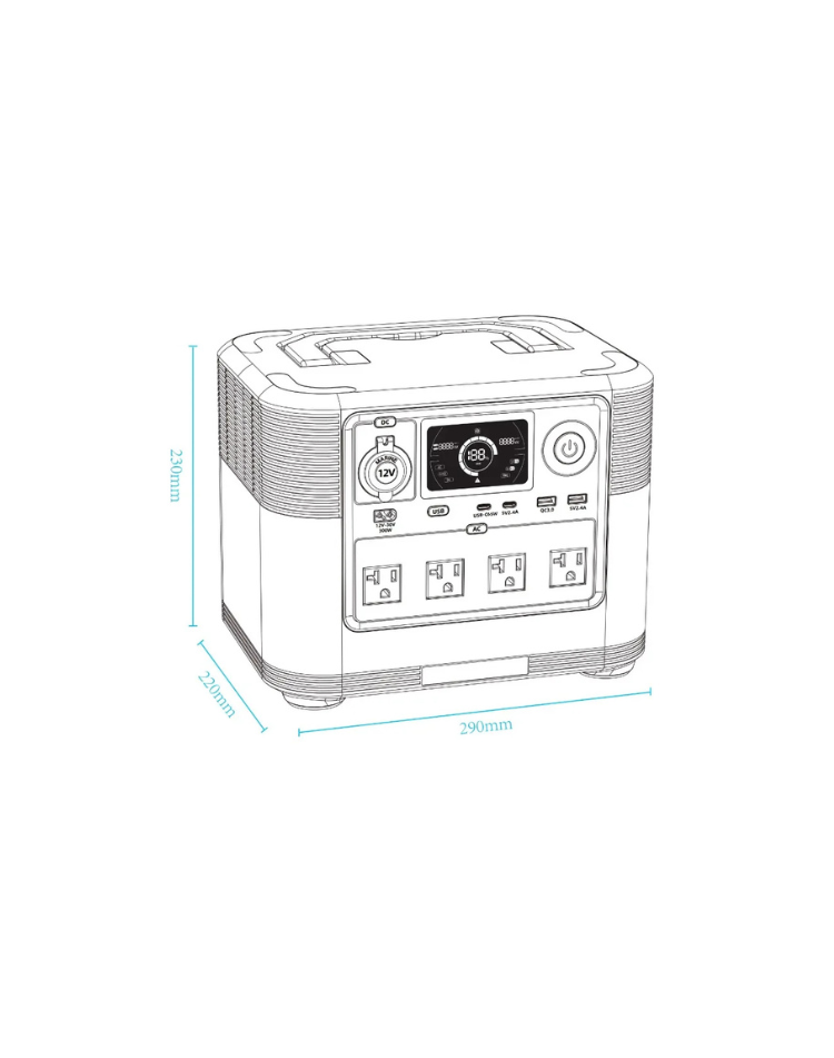 NEO EDEN TECH Lithium Solar Energy System 1200 W 1008 WH Portable Power Station Outdoor Power Supply,Mini Solar Power Station