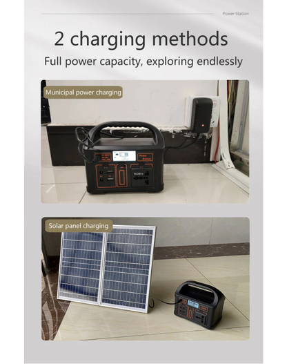 NEO EDEN TECH 76.8Wh Portable Power Station LiFePo4 Battery 100W Solar Generator Storage 220V/110V Power Bank  For Camping Travel