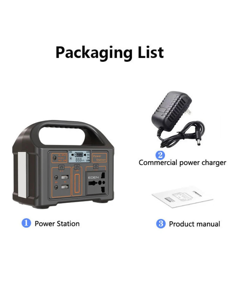 NEO EDEN TECH 76.8Wh Portable Power Station LiFePo4 Battery 100W Solar Generator Storage 220V/110V Power Bank  For Camping Travel