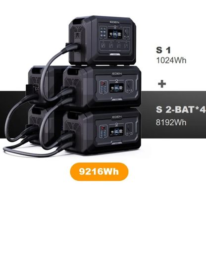 NEO EDEN TECH Classic high-quality 2000W Solar Generator  2000W 1024Wh Portable Power Station with APP Bluetooth Fast Charg