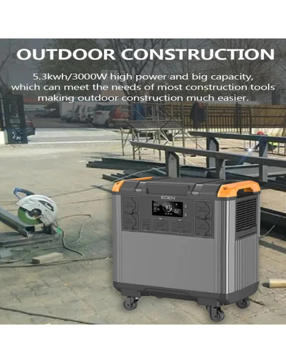 NEO EDEN TECH Portable Electric Solar Generator 1000W 110V 220V Power Generator Station Solar Energy System Battery 520W 1200W 2000W 3000W 5KW