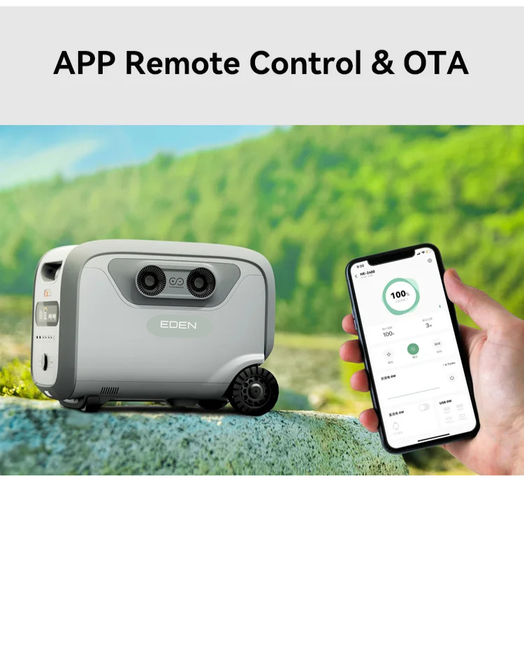 NEO EDEN TECH Solar Generator 700W 1000W 1200W 1500W Outdoor Bank Portable Solar Lifepo4 Portable Power Station