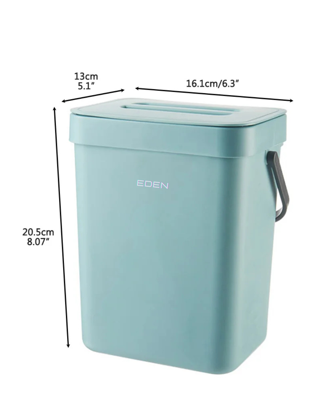 NEO EDEN TECH Small Kitchen Compost Bin 3L Kitchen Waste Bin Household Countertop Container with Lid for Rubbish Composter