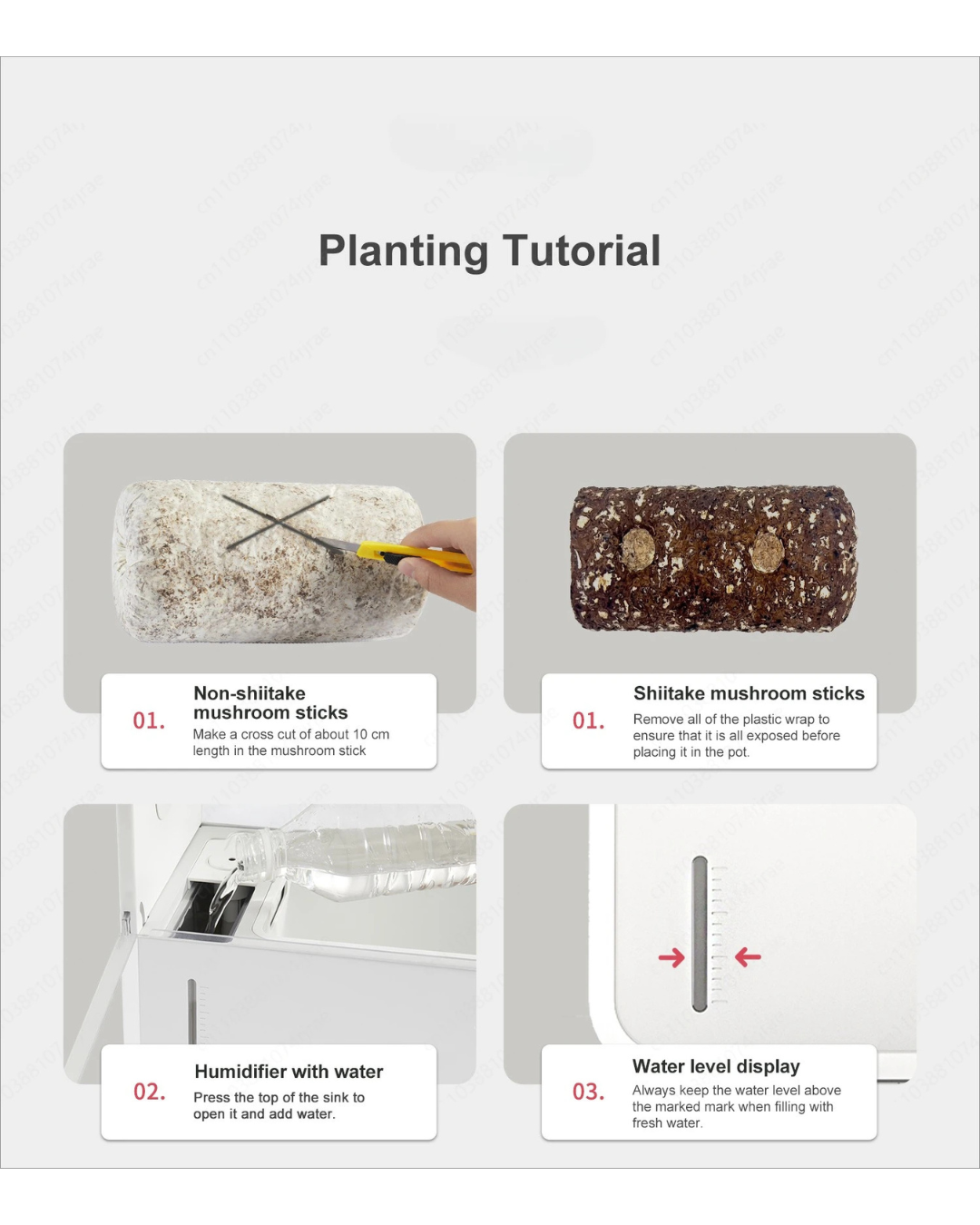 NEO EDEN TECH Mushroom Ecological Box English Version Intelligent Cultivation Machine Automatic Humidification Planting Box