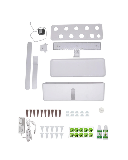 NEO EDEN TECH Hydroponics Growing System Automatic Timing Indoor Garden Kit 9 Pods Height Adjustable 15W LED Grow Lights 2L Water Tank