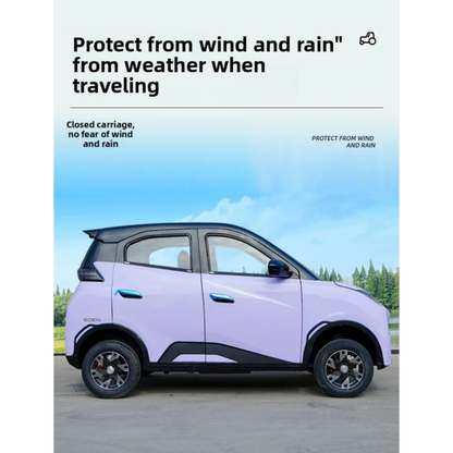 NEO EDEN Motors Four-wheeled electric vehicle adult new energy elderly women household transportation oil and electricity dual-purpose closed el