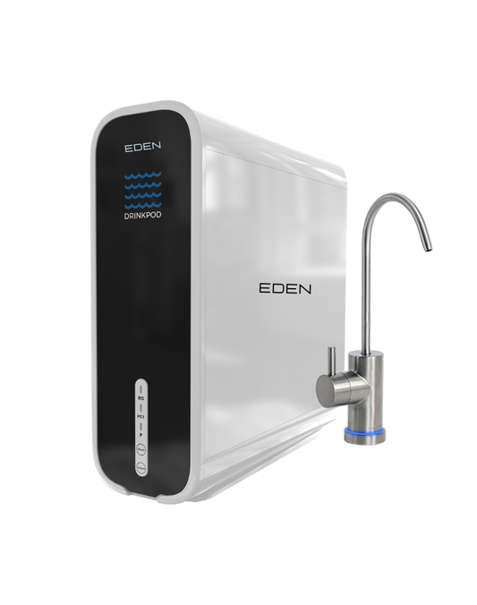 NEO EDEN TECH Drinkpod Tankless Reverse Osmosis Under Sink with Brushed Nickel Faucet