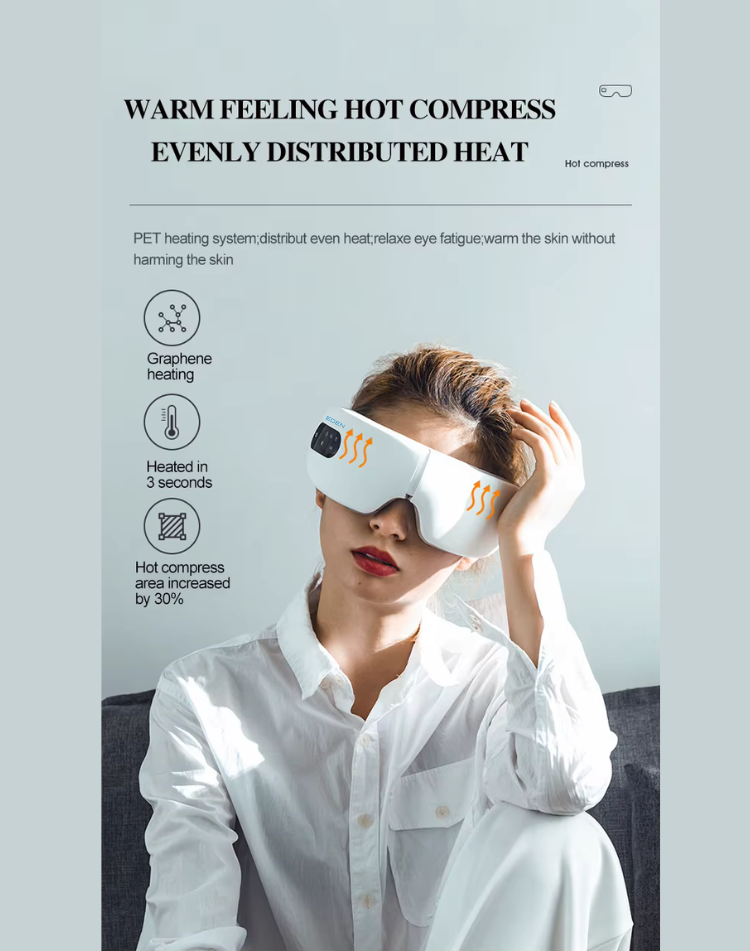 NEO EDEN TECH  Portable smart New Heat air Pressure Eye Therapy Luxury Eye Massage