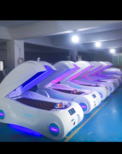NEO EDEN TECH AI Control Acrylic Infrared Heating Energy Lymphatic Drainage Capsule Ozone Therapy Spa Massage Detox Bed