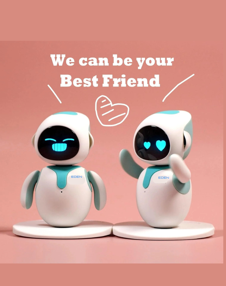 NEO EDEN TECH Smart AI RobotToys with Abundant Emotions Animations Mini Games Your Perfect Desk Touch Interactive Companion