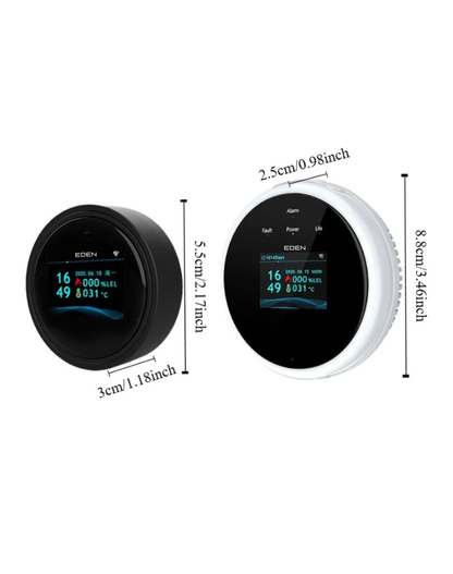 NEO EDEN TECH Security Natural Gas Leakage Detector Digital LED Fire Sensing Biogas Leak Detector Smart Temperature Display Gas Alarm