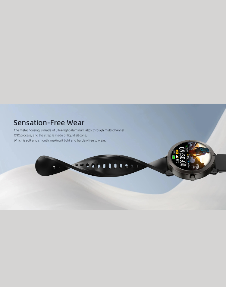 NEO EDEN TECH Emotion StresNEO s Breathing Monitor Android Smart Watch Smartwatch Companion Watch for Running Swimming Walking Sports Lovers