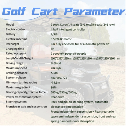 NEO EDEN Motors  Reverse Alarm Best Electric Car Cost Cheap Compact Cart For Sale Near Me Golf Buggy