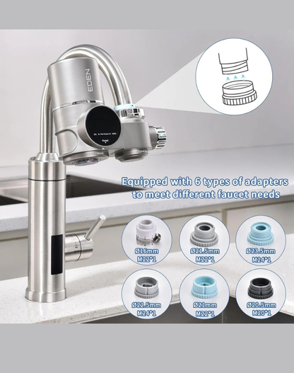 NEO EDEN TECH Faucet Water Filter, LED Display Water Purifier to Reduce Lead, Chlorine & Heavy Metals, Sink Water Filter