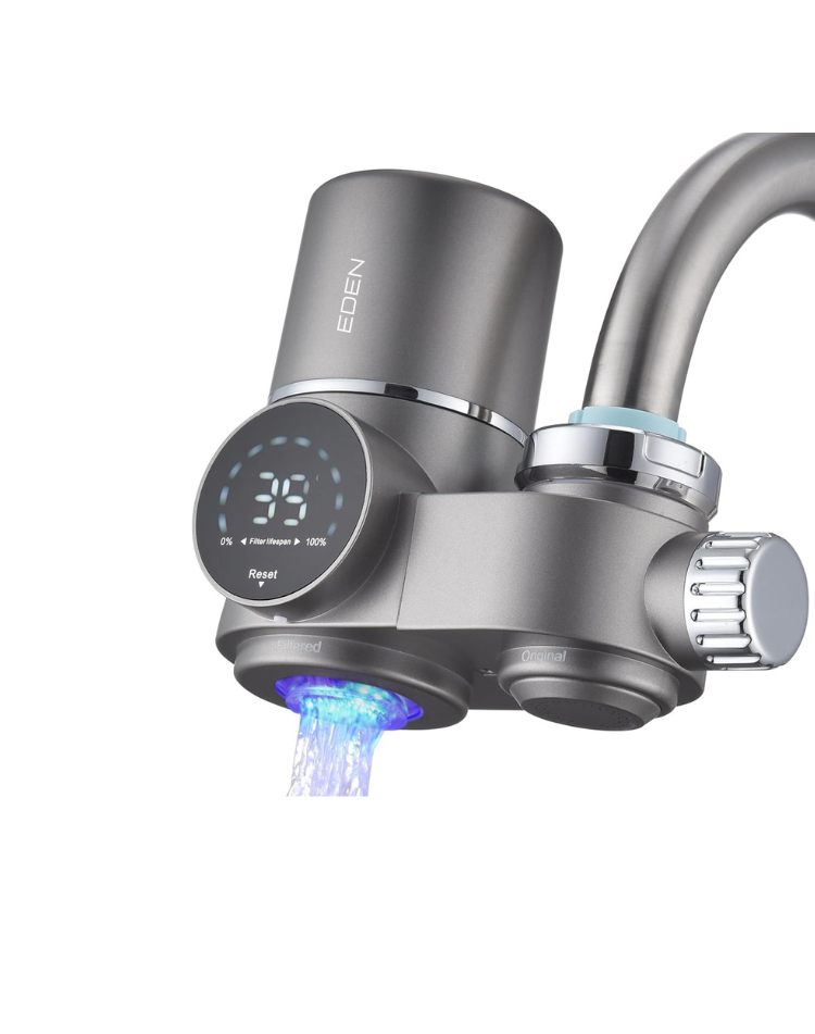 NEO EDEN TECH Faucet Water Filter, LED Display Water Purifier to Reduce Lead, Chlorine & Heavy Metals, Sink Water Filter