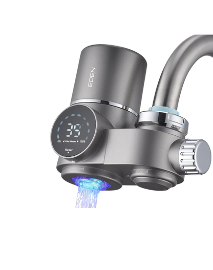 NEO EDEN TECH Faucet Water Filter, LED Display Water Purifier to Reduce Lead, Chlorine & Heavy Metals, Sink Water Filter