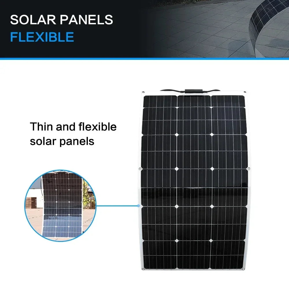 NEO EDEN TECH 2000W Solar Panel System Kits For Home With 1000W 2000W Solar Panel 100A Charge Controller 220V Inverter 10Ah30Ah LFP Battery