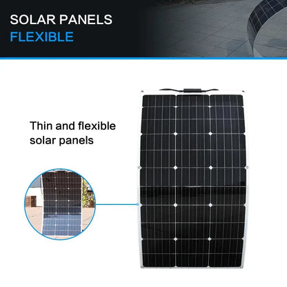 NEO EDEN TECH 2000W Solar Panel System Kits For Home With 1000W 2000W Solar Panel 100A Charge Controller 220V Inverter 10Ah30Ah LFP Battery