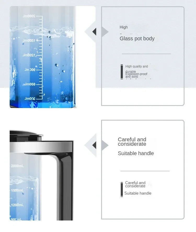 NEO EDEN TECH 100-240V 2L Electric Hydrogen Rich Water Kettle Water Ionizer Machine Water filter Drink Hydrogen Water Generator
