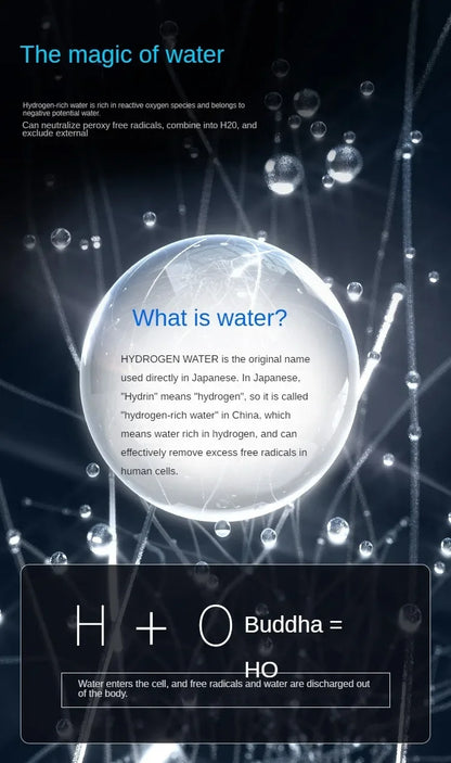 NEO EDEN TECH 100-240V 2L Electric Hydrogen Rich Water Kettle Water Ionizer Machine Water filter Drink Hydrogen Water Generator