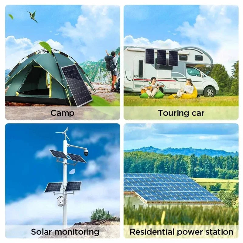 NEO EDEN TECH  300W/600W Solar Panel Kit Complete 12V Polycrystalline USB Power Portable Outdoor Rechargeable Solar Cell Solar Generator