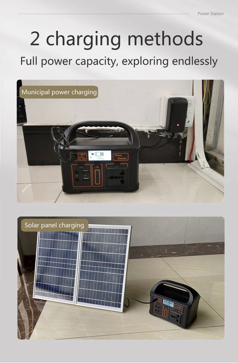 NEO EDEN TECH 76.8Wh Portable Power Station LiFePo4 Battery 100W Solar Generator Storage 220V/110V Power Bank  For Camping Travel