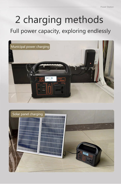 NEO EDEN TECH 76.8Wh Portable Power Station LiFePo4 Battery 100W Solar Generator Storage 220V/110V Power Bank  For Camping Travel