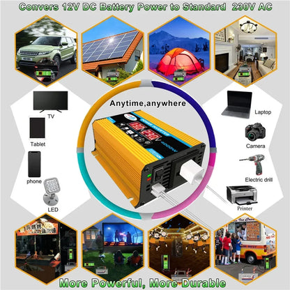 NEO EDEN TECH 2000W Solar Energy System 110V/220V 4000W Solar Panel Inverter Glass 12V Battery Charging Controller For Home/Outdoor Use