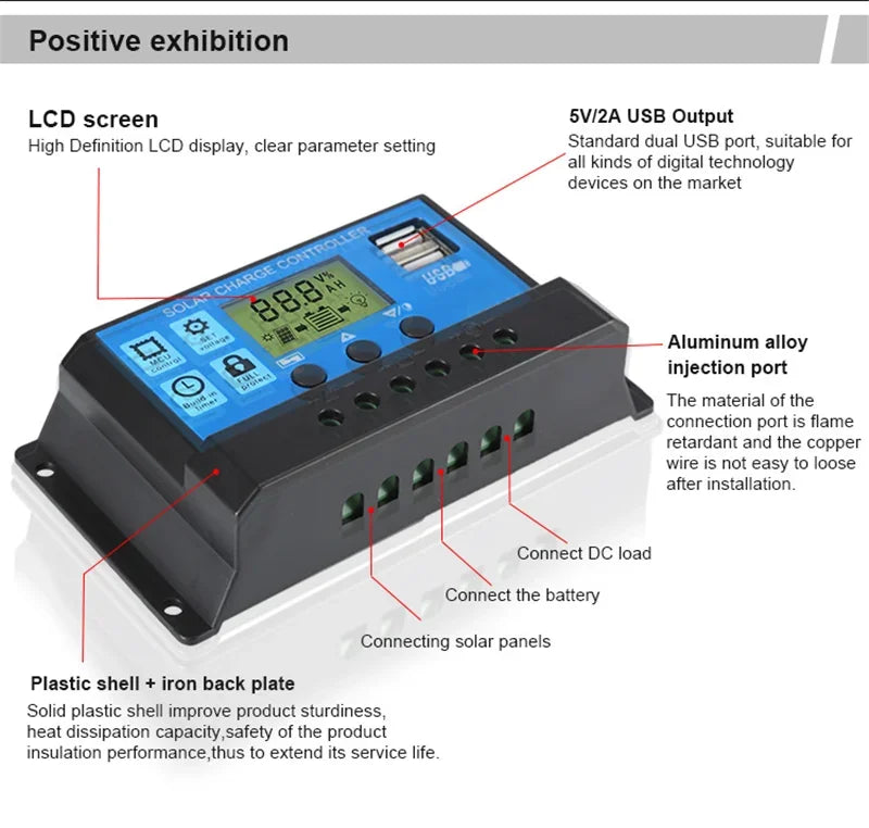 NEO EDEN TECH  300W/600W Solar Panel Kit Complete 12V Polycrystalline USB Power Portable Outdoor Rechargeable Solar Cell Solar Generator