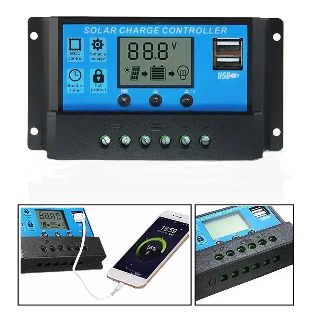 NEO EDEN TECH 2000W Solar Panel System Kits For Home With 1000W 2000W Solar Panel 100A Charge Controller 220V Inverter 10Ah30Ah LFP Battery