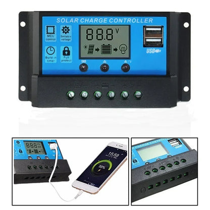NEO EDEN TECH 2000W Solar Panel System Kits For Home With 1000W 2000W Solar Panel 100A Charge Controller 220V Inverter 10Ah30Ah LFP Battery