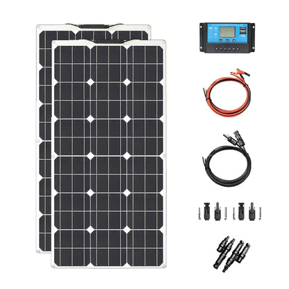 NEO EDEN TECH 2000W Solar Panel System Kits For Home With 1000W 2000W Solar Panel 100A Charge Controller 220V Inverter 10Ah30Ah LFP Battery