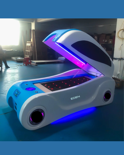 NEO EDEN TECH AI Control Acrylic Infrared Heating Energy Lymphatic Drainage Capsule Ozone Therapy Spa Massage Detox Bed
