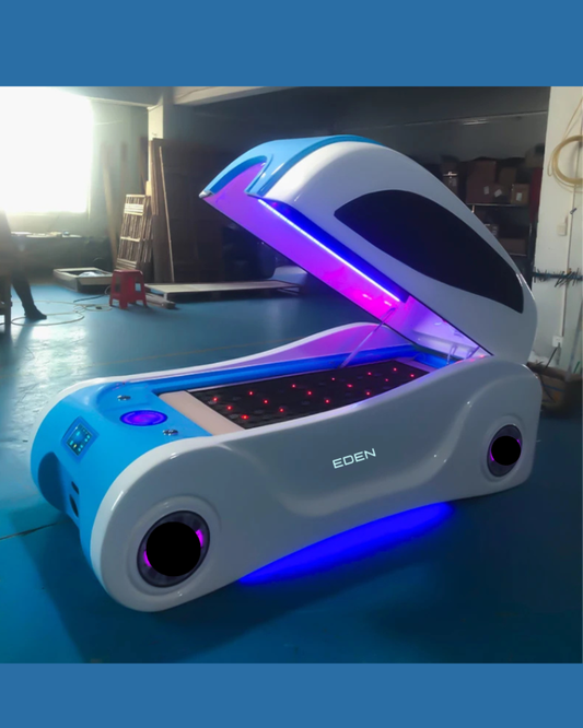 NEO EDEN TECH AI Control Acrylic Infrared Heating Energy Lymphatic Drainage Capsule Ozone Therapy Spa Massage Detox Bed