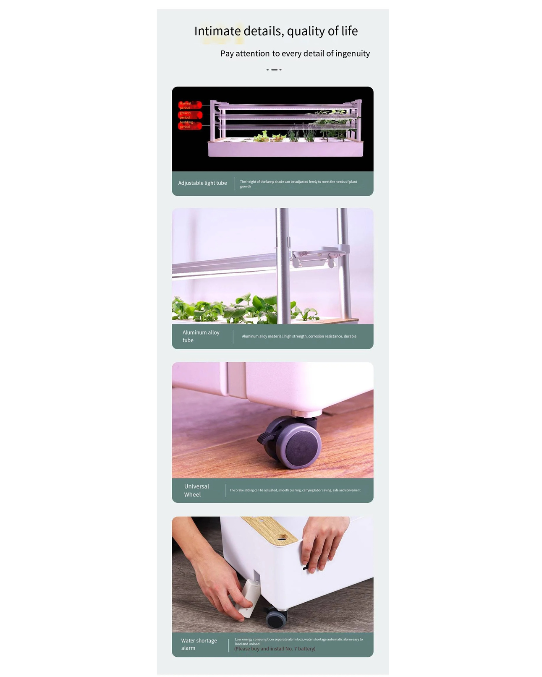NEO EDEN TECH Hydroponics Growing System Multi-layer Vegetable Planting Box Smart Indoor Planter Vertical Hydroponic Flowerpot Aerobic System