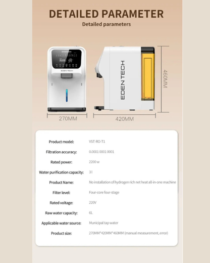NE0 EDEN TECH Water Pitcher Atmospheric water generator a1r30